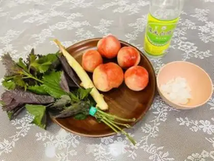 Make Peach ginger step 0