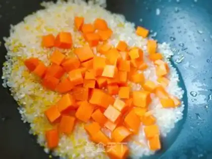 Make Shrimp and vegetable congee step 2