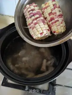 Make ♪ Little white melon corn broth ♪ step 3