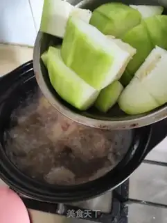 Make ♪ Little white melon corn broth ♪ step 5