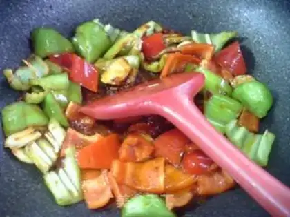 Make A dry pan of bass step 9