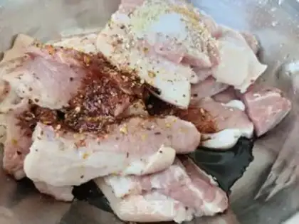 Make Salted egg and yellow meat step 5