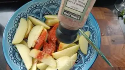 Make Spicy fries step 6