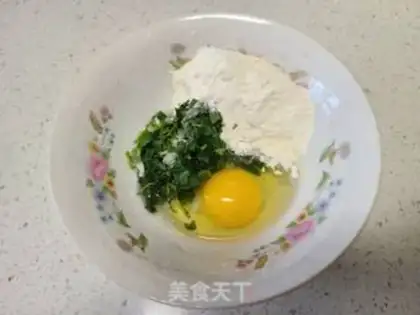 Make Ten fragrance egg pancakes step 3