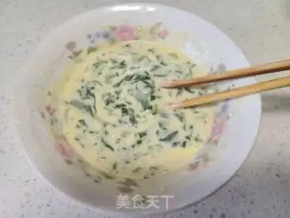 Make Ten fragrance egg pancakes step 4