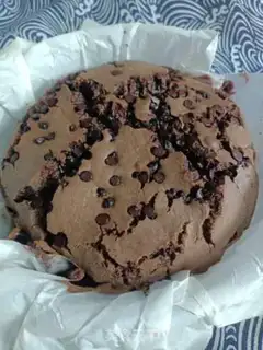Make Chocolate heart cake step 7