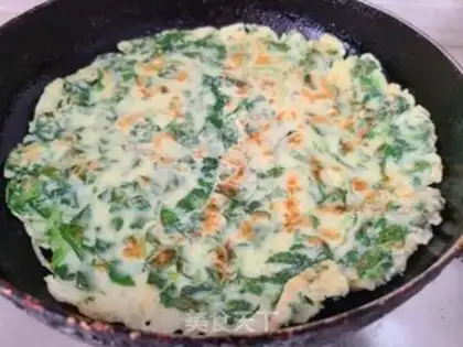 Make Ten fragrance egg pancakes step 6