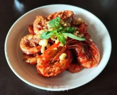 Make Garlic black tiger shrimp step 7