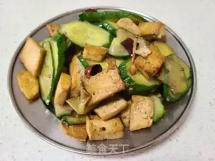 Make Cucumber tofu step 5