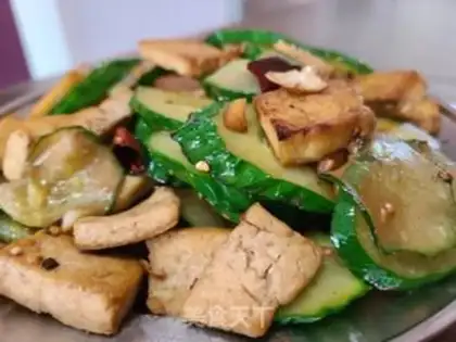 Make Cucumber tofu step 6