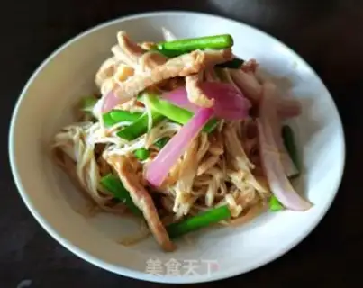 Make Onions, gills, gills, fried meat step 7