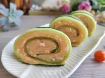 Make Egg potato mashed cucumber roll step 8