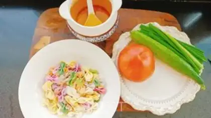 Make Tomato butterflies step 0