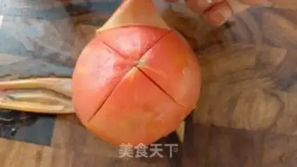 Make Tomato butterflies step 3