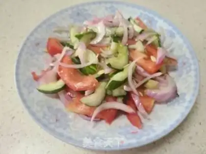 Make cucumber with tomato onions step 6