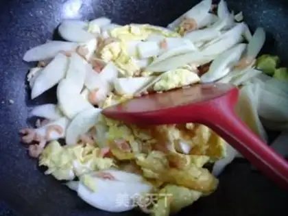 Make The rice eggs are fried step 6
