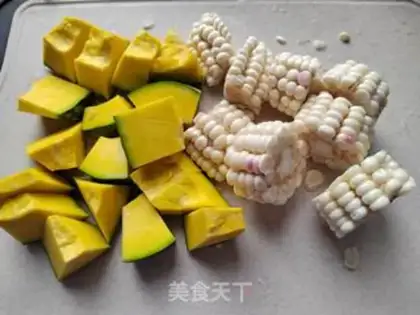Make Corn pumpkin steak step 2