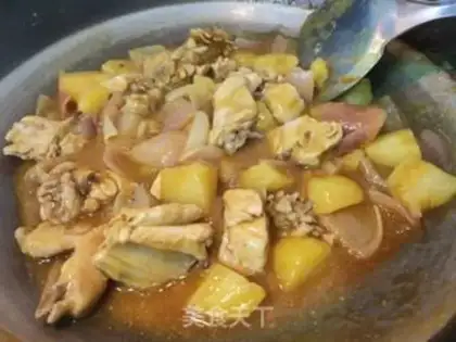 Make Potato curry chicken step 8