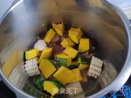 Make Corn pumpkin steak step 3