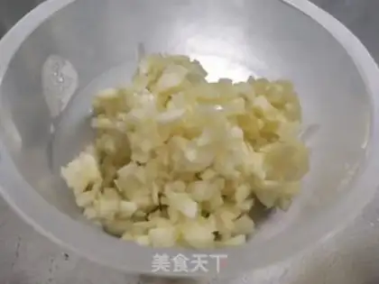 Make Garlic fan shrimp step 2