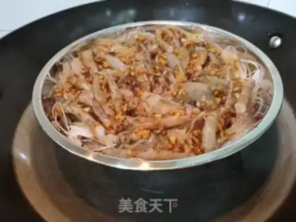Make Garlic fan shrimp step 11