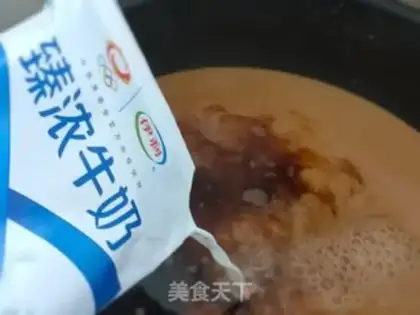 Make Pearl milk tea step 6