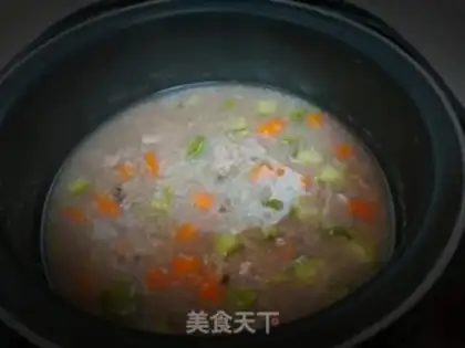 Make Scrawny vegetable porridge step 7