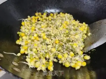 Make Garlic sprouts of corn step 4
