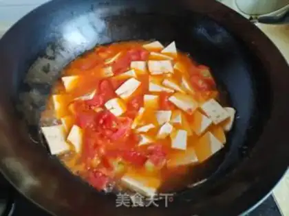 Make Tomato tofu soup step 4