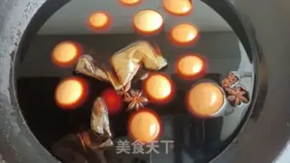 Make Five spicy tea eggs step 9