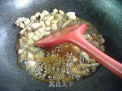 Make Five flowers white and fried beans step 9