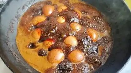 Make Five spicy tea eggs step 11
