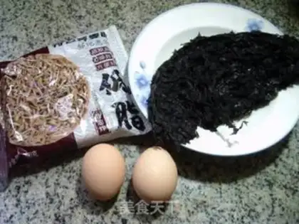 Make The vealed eggnog noodles step 0