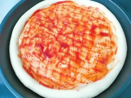 Make Black pepper ham pizza step 6