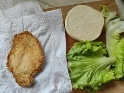 Make Home chicken steak burger step 5