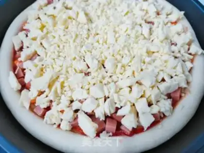Make Black pepper ham pizza step 9