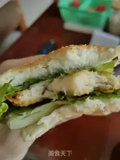 Make Home chicken steak burger step 9