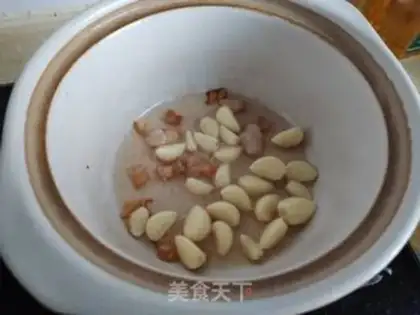 Make Garlic pumpkin four season beans step 3
