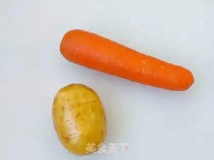 Make Vegetable thin meat congee step 1