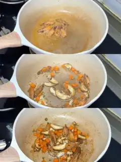 Make Seafood and vegetable porridge step 2