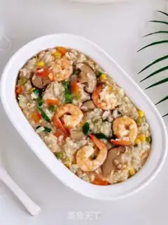 Make Seafood and vegetable porridge step 7