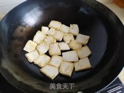 Make Black cucumber tofu step 2