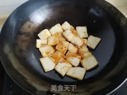 Make Black cucumber tofu step 3