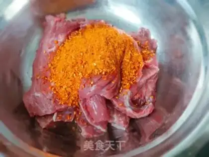 Make Spicy beef step 2