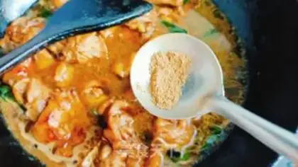 Make Chicken stew mushrooms step 7