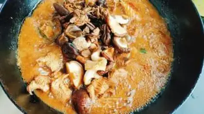 Make Chicken stew mushrooms step 10