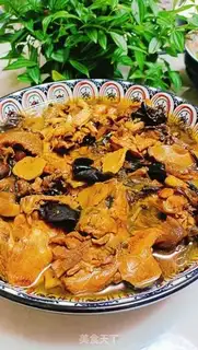 Make Chicken stew mushrooms step 12