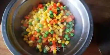 Make Eel fried rice step 1