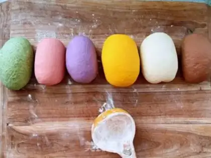 Make Colored buns step 7