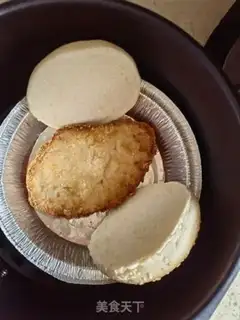 Make cucumber chicken steak burger step 3